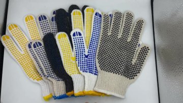 Factory hot-selling 7 gauge PVC Dotting cotton Gloves for Construction1