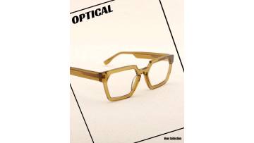 Irregular Square Acetate Male Optical Frames 23A31