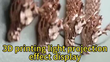 3D printing light projection effect display