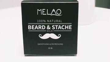 Private label All Natural Ingredients Moisturizing Strong Hold beard balm cream hair moustache wax for Men1