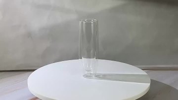 borosilicate glass clear classic flute double walled glasses