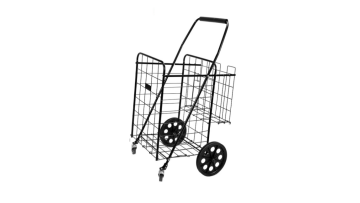 35KGS Factory Customized Portable Folding steel wire shopping cart for supermarket folding steel wire shopping cart1