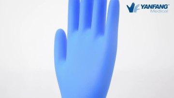 Large Size Blue Powder Free Medical Examination Disposable Nitrile Gloves1