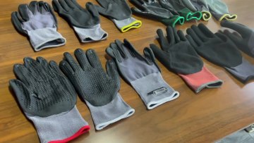 Hespax Anti Cut PU Palm Coated Gloves Cut Resistant Abrasion Resistant Level 5 Gripped Safety Work Gloves Glass Industry1