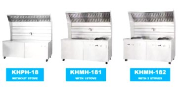 mobile Restaurant Kitchen Range Hood with Electrostatic Air Purification Filter oil fume purifier stove1
