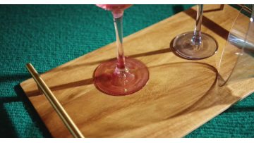 Wine Glass Set With Spray Color & Electroplate.mp4