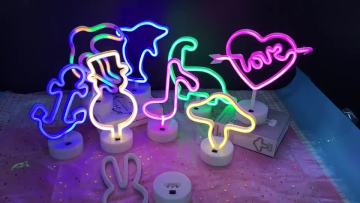 Fancy Led Neon light Toy Animal Cat Whale Love Heart For Party Holiday Gift Night Light Kids1