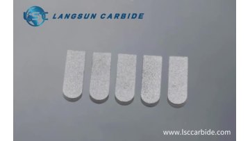 Tungsten carbide brazed tip for excellent flexural