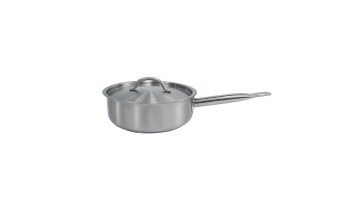 Stainless steel pot single handle cookware with lid