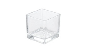 Custom 4oz Glass Vessel Jars without Wooden Lids Luxury Transparent Square Design for Candle Making for Luxury Gifts1