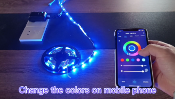 WIFI LED Strip Lights Work with Alexa Waterproof RGB LED Strip 5050 SMD LED Smart Rope Lights Smartphone APP Controlled1