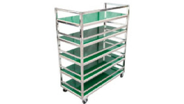 Stainless steel multi-layer trolley