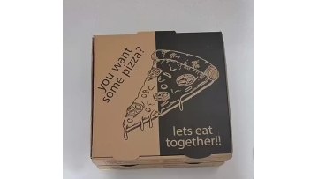 Wholesale custom white paper pizza box takeout packaging box1