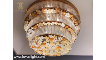 Lavius stylish glass chandelier