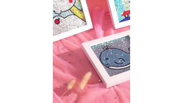 Custom Home 5D Full Drill Kids gift Handmade Cartoon Frame Home Decor Diamond Painting Kits1