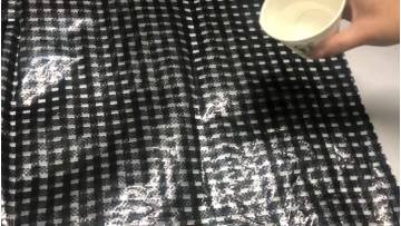 hdpe woven black white grid waterproof test.mp4