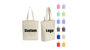 ustom printed logo tote cotton canvas bag