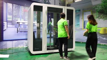 High Quality lodon' telephone booth Work Sound Proof 4/6-person Meeting Pod Office Phone Booth1