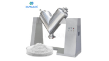 High Efficiency V Shape Food Seasoning Powder Additive Dry Powder Mixer Mixing Machine1