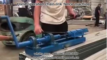 Manual chain link fence machine1