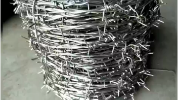 100m/roll Galvanized/PVC Coated  Barbed Wire for Airport Prison Security Fence1