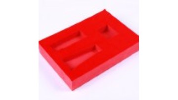 Luxurious EVA Foam Inserts  Embedded Foam with Red Velvet Cardboard Boxes For Jewelry box1