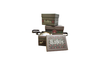 Christmas box with ribbon