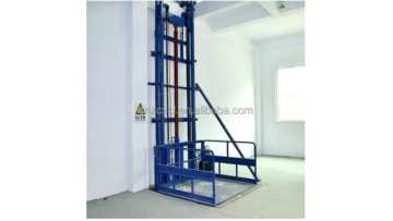 guide rail cargo lift