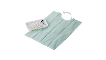Disposable Medical waterproof Apron cotton Dentist/Dental cotton Bibs with tie1