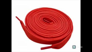 Stylish solid color polyester shoelaces