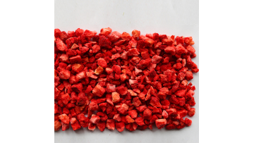 Dehydrated strawberry granules