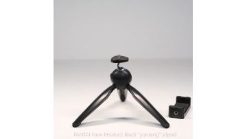 （1080P）black desktop tripod with phone clip