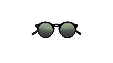 Oem Customized Shaped Logo Round Men Black Gafas De Sol Acetate Frame Polarized Sunglasses1