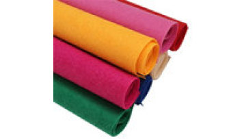 Needle Punched Nonwoven 100% Polyester Fabric Fiber Felt Multicolor Fet1
