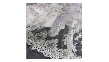 embroidery lace bridal using material