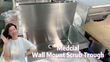 Wall mount scrub sink