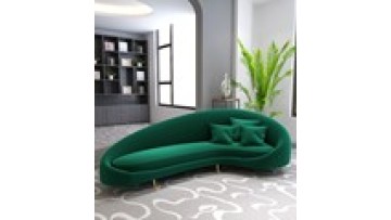 Modern Designs Home Furniture Set Green Pu leather 3 Seat Fabric Couch Velvet Sectional Living Room Sofa1