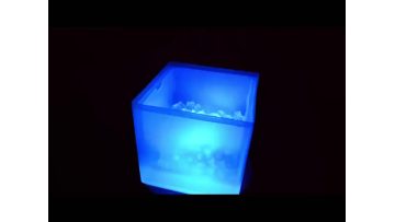 Square LED Light Up Ice Bucket