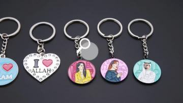 Metal custom keychains