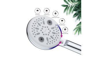 Bathroom High Quality Large Handheld Shower Massage Pressurized Rainfall Shower Head Spray1