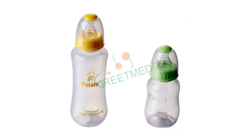 Baby Feeding Bottle with Nipple High Quality Silicone Standard Print Pattern Silicon Support PVC Free with CE / EU Certification1