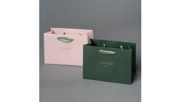 Luxury ribbon handle boutique shopping packaging customized printed euro tote paper gift bags with logo