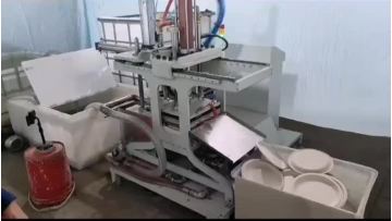  Automated machine for producing molded fiber tabl