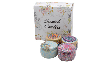 Custom Homemade Luxury Tin Candles Gift Set