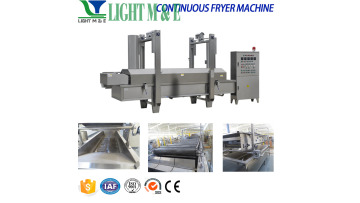 continuous frying machine process line