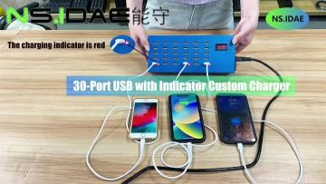 30-Port USB with Indicator Custom Charger
