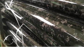 Factory customized different size glossy plain twill forged fabric carbon fiber tube1
