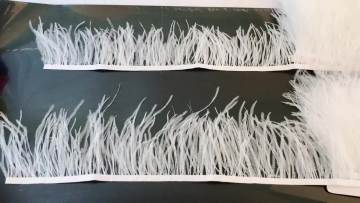 Free Shipping DIY Wide 10-15cm White Ostrich Feather Trimming 10Yards/lot1