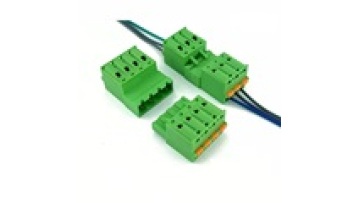 AWG 24 to 12 cable spring type pluggable male and female terminal block1