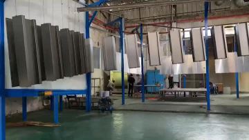 Aluminum veneer production workshop